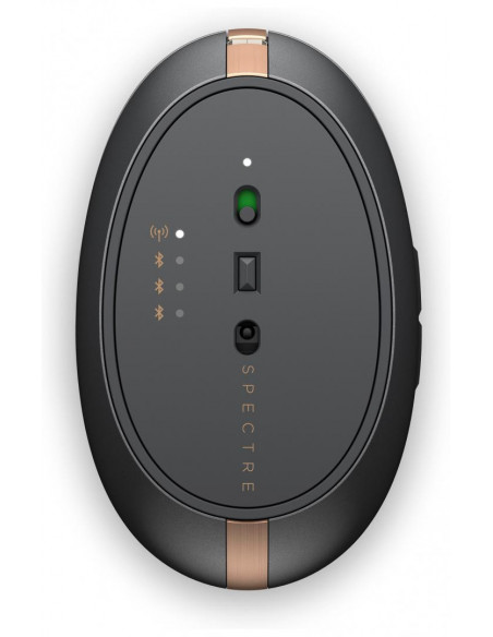 3NZ70AA,HP Spectre Wireless Mouse 700 Ash Silver, Reincarcabil prin USB, Dimensiuni: 10,4 x 6,34 x 3,58 cm, Greutate: 0,1kg