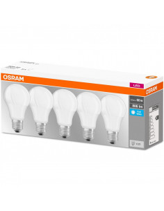 Set de 5x bec Led Osram, LED BASE CLASSIC A, E27, 8.5W (60W)