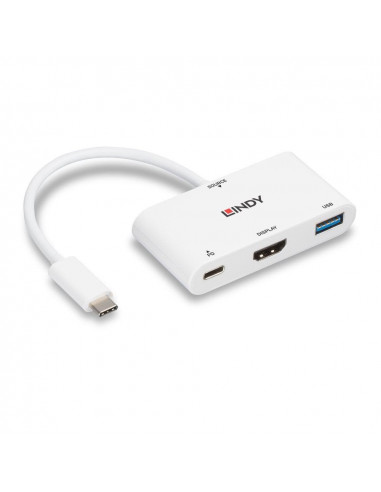 Adaptor Lindy LY-43340, USB Type C to HDMI with USB Type A port