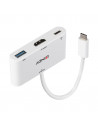 Adaptor Lindy LY-43340, USB Type C to HDMI with USB Type A port