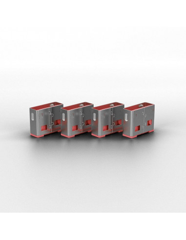Lindy LY-40450, USB Type A Port Blocker Key, 4 bucati