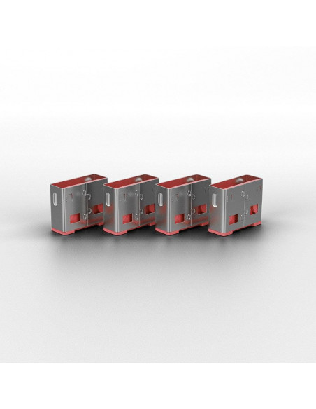 Lindy LY-40450, USB Type A Port Blocker Key, 4 bucati