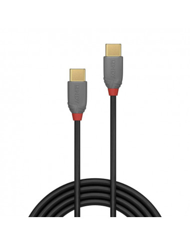 Cablu Lindy LY-36873, USB 2.0 Type C to C Cable, 3, Anthra