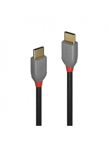 Cablu Lindy LY-36873, USB 2.0 Type C to C Cable, 3, Anthra