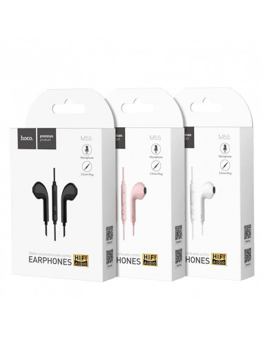 Handsfree Casti EarBuds HOCO M55 Memory Sound, Cu microfon, 3.5