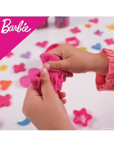 Plastilina cu sclipici - Barbie,L88744