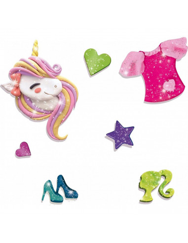 Plastilina cu sclipici - Barbie,L88744