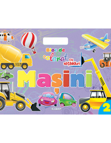 Bloc de colorat cu abt.- Masini 2,978-606-525-608-8