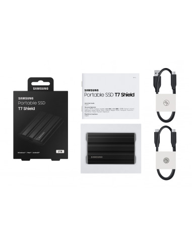 SSD Samsung MU-PE2T0S/EU, Portabil T7 Shield, 2Tb, USB 3.2