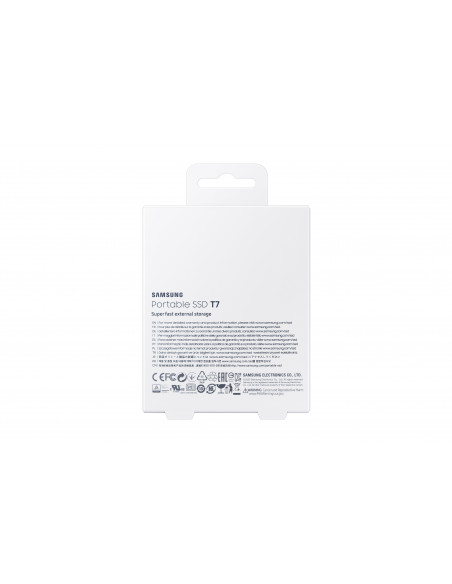 SSD Samsung MU-PC2T0R/WW - 2TB - Portable SSD T7,MU-PC2T0R/WW