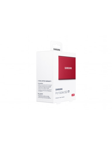SSD Samsung MU-PC2T0R/WW - 2TB - Portable SSD T7,MU-PC2T0R/WW