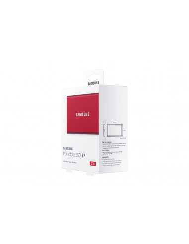 SSD Samsung MU-PC2T0R/WW - 2TB - Portable SSD T7,MU-PC2T0R/WW