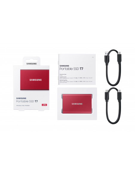 SSD Samsung MU-PC2T0R/WW - 2TB - Portable SSD T7,MU-PC2T0R/WW