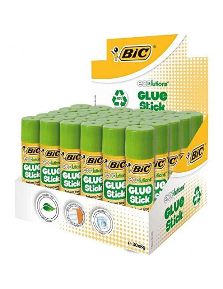 Lipici solid BIC ECO, 8 gr, 30 buc/cutie,8923442-CUT