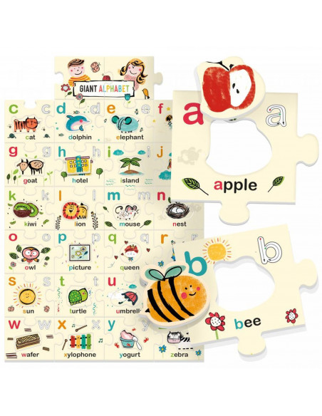 Headu Ecoplay - Puzzle Mare Alfabetul In Engleza,HE29808