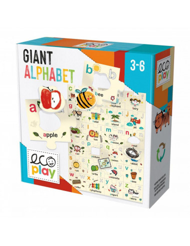 Headu Ecoplay - Puzzle Mare Alfabetul In Engleza,HE29808