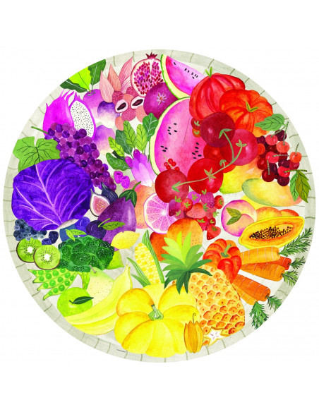 Puzzle Cerc Fructe Si Legume, 500 Piese,RVSPA17169