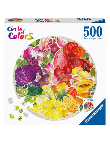 Puzzle Cerc Fructe Si Legume, 500 Piese,RVSPA17169