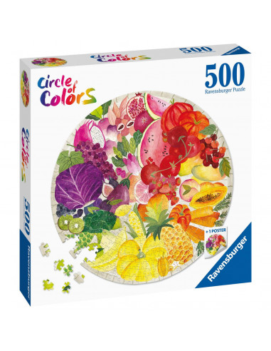 Puzzle Cerc Fructe Si Legume, 500 Piese,RVSPA17169