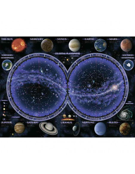 Puzzle Harta Cereasca, 1500 Piese,RVSPA16373