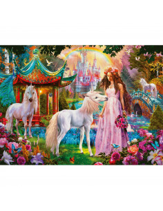 Puzzle Lumea Unicornilor, 100 Piese Glitter,RVSPC13617
