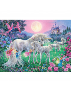 Puzzle Unicorni La Lumina Lunii, 100 Piese Starline,RVSPC13670