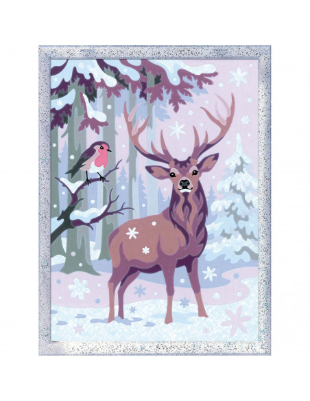 Pictura Pe Numere - Caprioara Si Pasare,RVSPBN20078