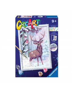 Pictura Pe Numere - Caprioara Si Pasare,RVSPBN20078 2