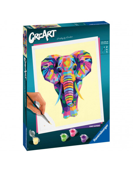 Pictura Pe Numere - Elefant,RVSPBN28995