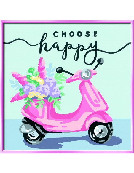 Pictura Pe Numere - Scuter Choose Happy,RVSPBN20125