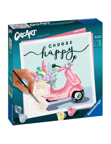 Pictura Pe Numere - Scuter Choose Happy,RVSPBN20125