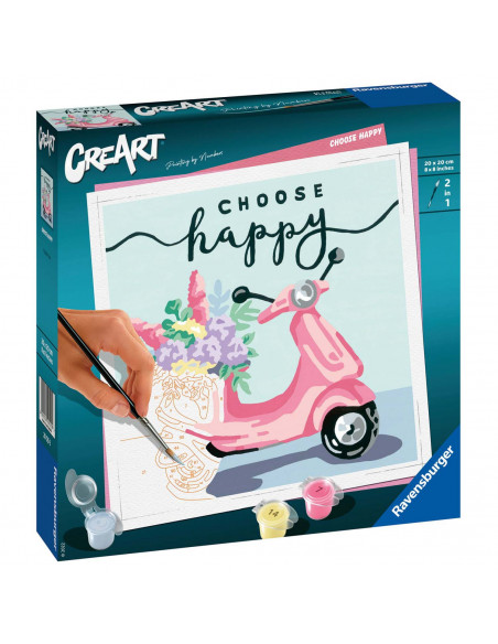 Pictura Pe Numere - Scuter Choose Happy,RVSPBN20125