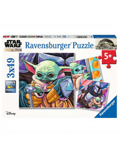 Puzzle Baby Yoda, 3X49 Piese,RVSPC05241 2