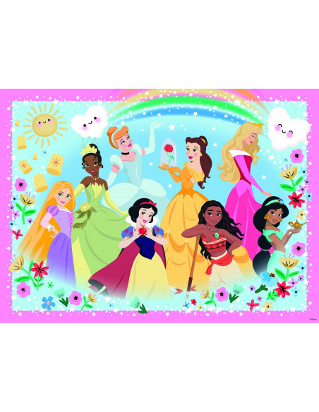 Puzzle Printesele Disney, 100 Piese Glitter,RVSPC13326
