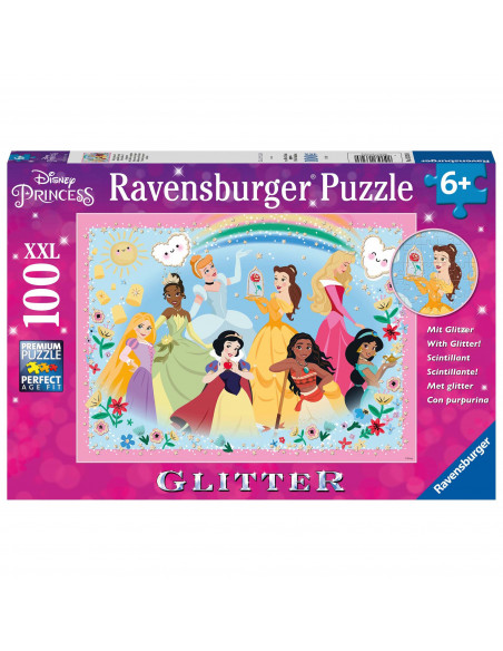 Puzzle Printesele Disney, 100 Piese Glitter,RVSPC13326