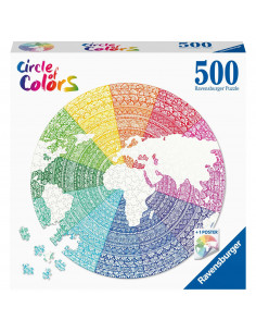 Puzzle Cerc Mandala, 500 Piese,RVSPA17168 2
