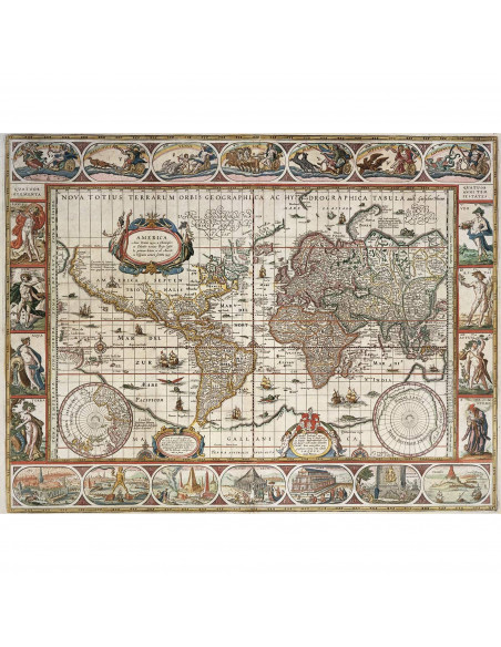 Puzzle Harta Lumii 1650, 2000 Piese,RVSPA16633