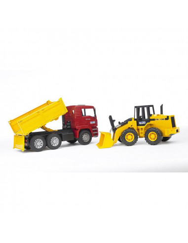 Bruder - Camion Man Tga Si Incarcator Articulat Fr 130,BR02752