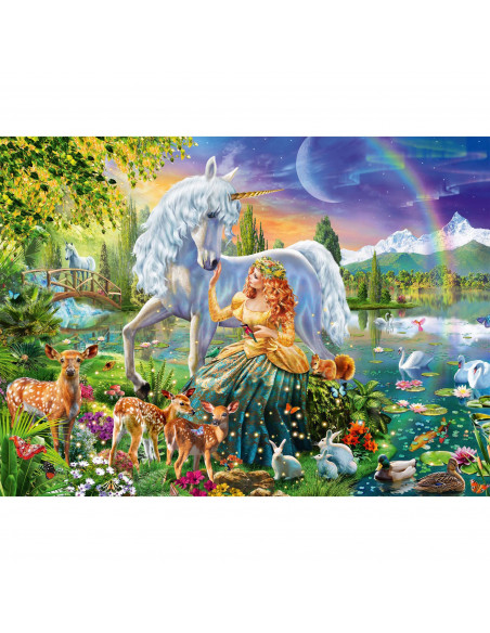 Puzzle Printesa Si Unicorn, 200 Piese Starline,RVSPC13673