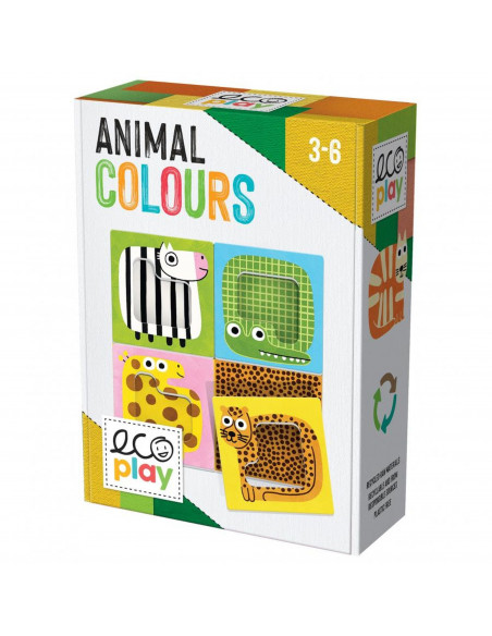 Headu Ecoplay - Joc Sa Invatam Culorile Animalelor,HE28573