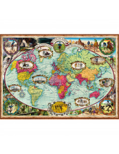 Puzzle Harta Lumii, 1000 Piese,RVSPA16995