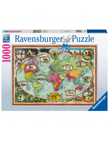 Puzzle Harta Lumii, 1000 Piese,RVSPA16995