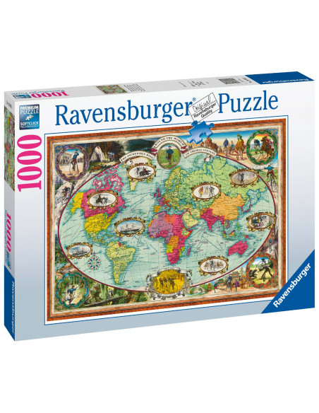 Puzzle Harta Lumii, 1000 Piese,RVSPA16995