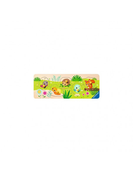 Puzzle Lemn Animalute, 5 Piese,RVSPC03122