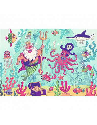 Puzzle Si Joc Aventura Piratilor, 2X24 Piese,RVSPC05591