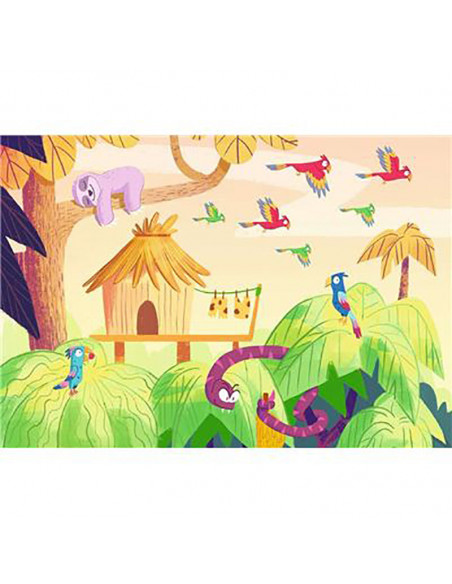 Puzzle Si Joc Expeditie In Jungla, 2X24 Piese,RVSPC05593