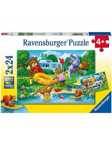 Puzzle Ursi In Camping, 2X24 Piese,RVSPC05247