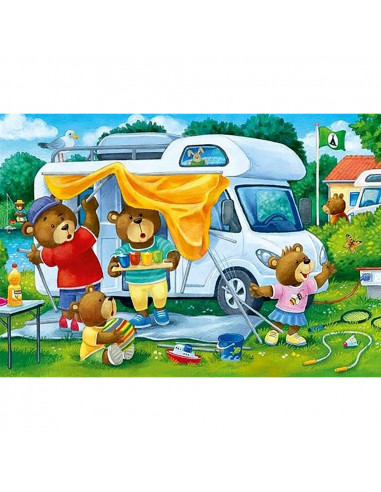 Puzzle Ursi In Camping, 2X24 Piese,RVSPC05247