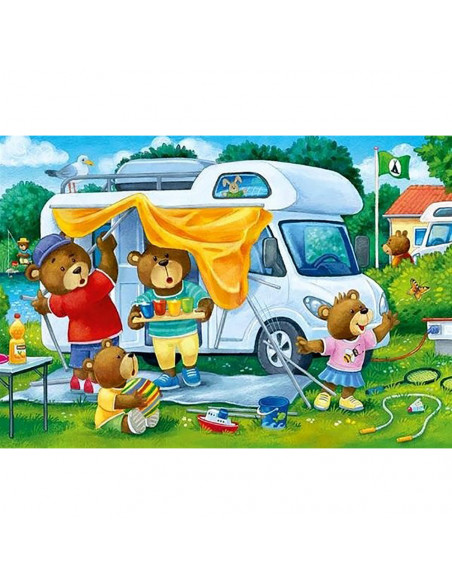 Puzzle Ursi In Camping, 2X24 Piese,RVSPC05247