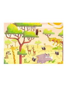 Puzzle Si Joc Animale Din Safari, 2X24 Piese,RVSPC05594